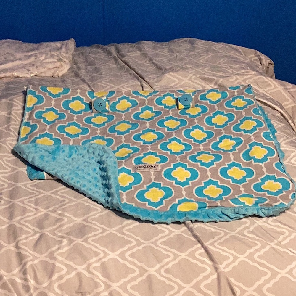 Car seat Canopy blue/yellow/grey